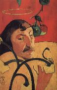 Paul Gauguin With yellow halo of self-portraits oil painting artist